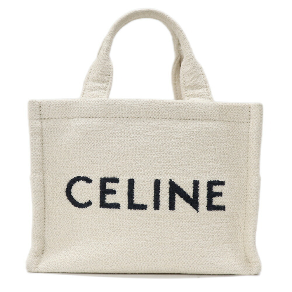 Celine Thais Cabas Canvas Bag Beige